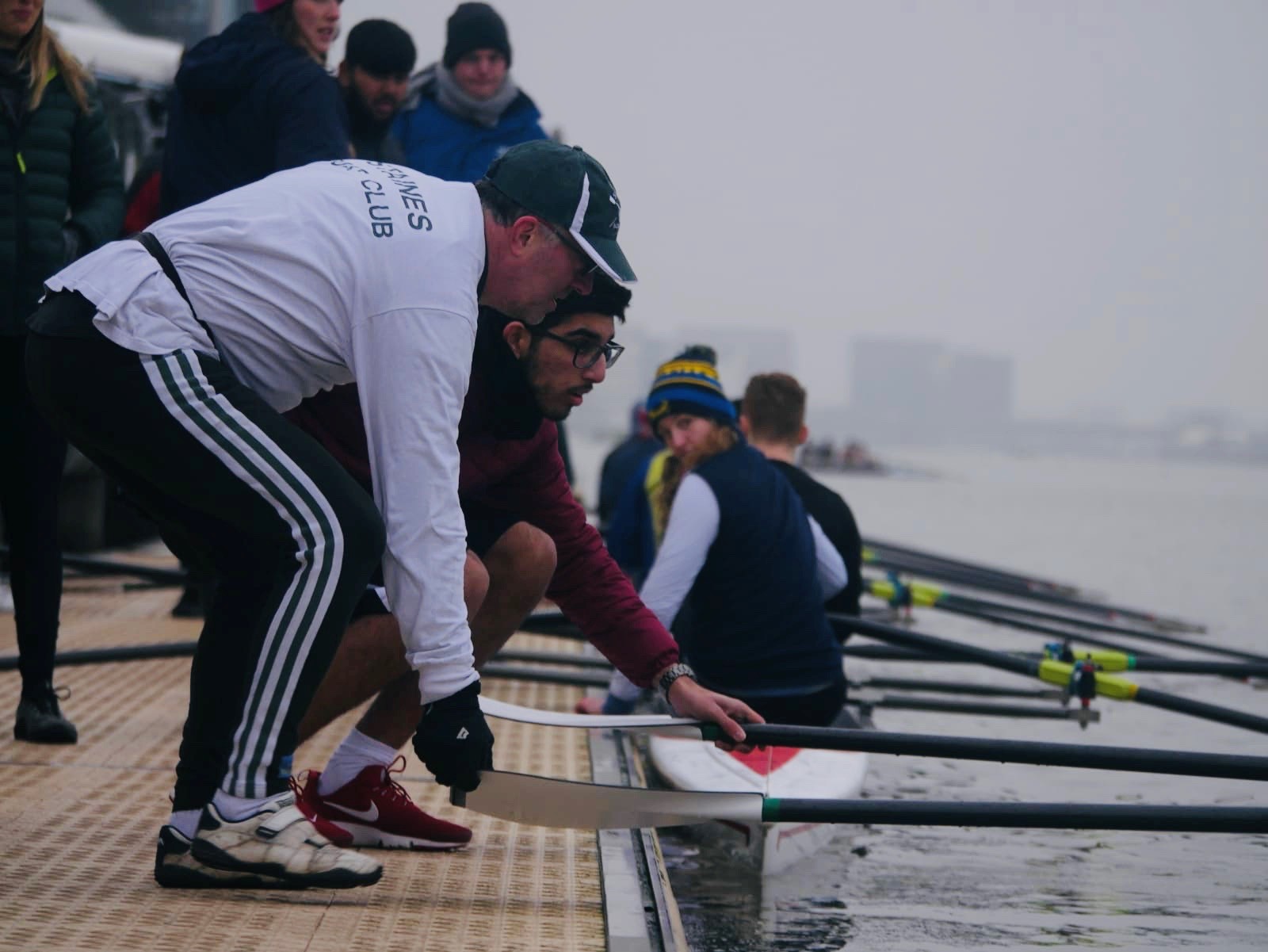 Haider draws in the oars
