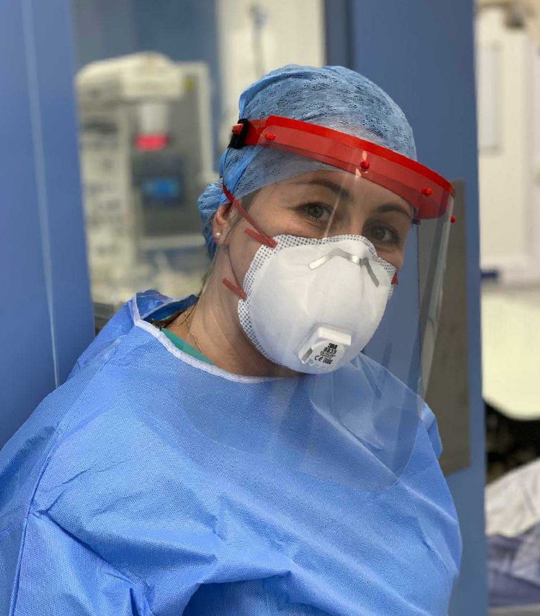 Nurse in PE shield